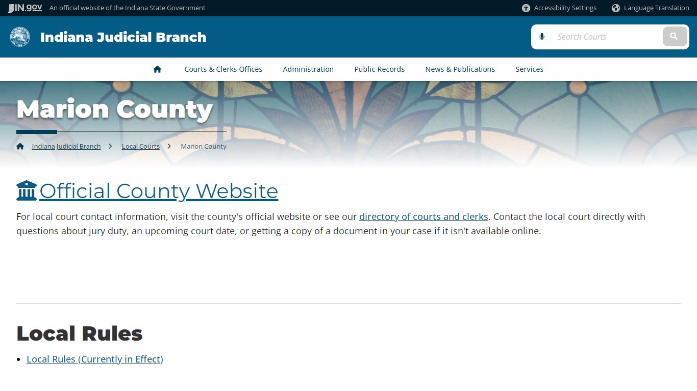 Marion County - Indiana Judicial Branch